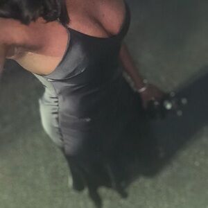 Zara Elegant Metallic Grey Maxi Dress